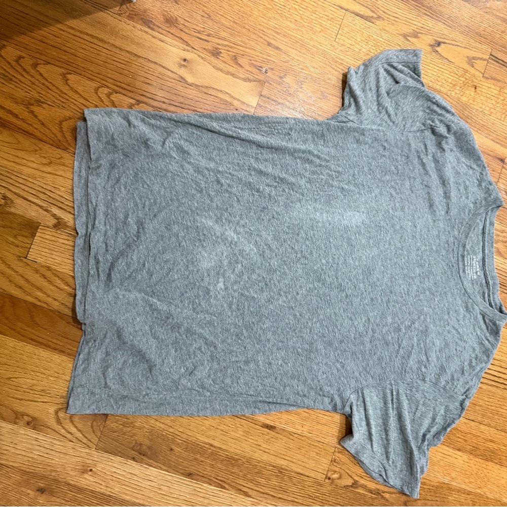 Basic Soft Crewneck Tee in Heather Gray